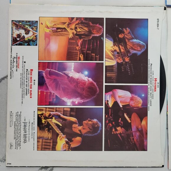 Def Leppard 4 Vinyl records Animal, Hysteria, Women and Pour Some Sugar on Me - Picture 7 of 16